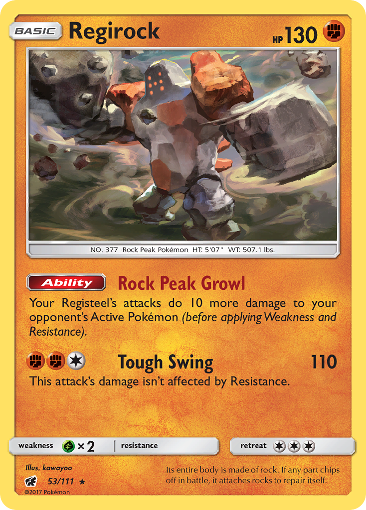 Regirock (53/111) [Sun & Moon: Crimson Invasion] | Nerdhalla Games