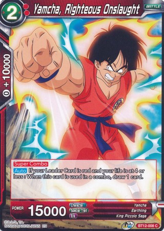 Yamcha, Righteous Onslaught [BT12-008] | Nerdhalla Games