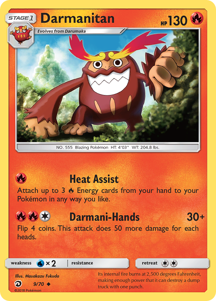 Darmanitan (9/70) [Sun & Moon: Dragon Majesty] | Nerdhalla Games