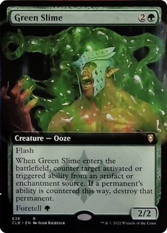 Green Slime (Extended Art) [Commander Legends: Battle for Baldur's Gate] | Nerdhalla Games