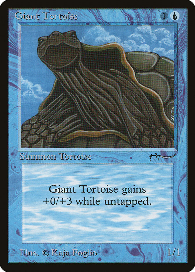 Giant Tortoise (Dark Mana Cost) [Arabian Nights] | Nerdhalla Games