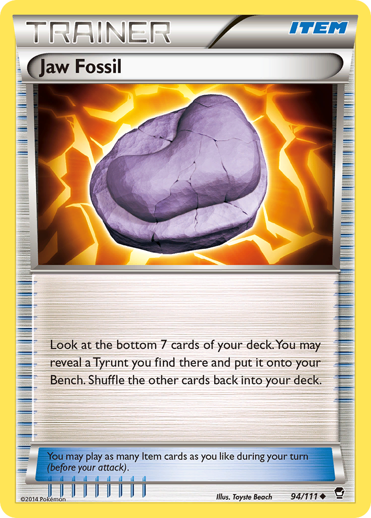 Jaw Fossil (94/111) [XY: Furious Fists] | Nerdhalla Games