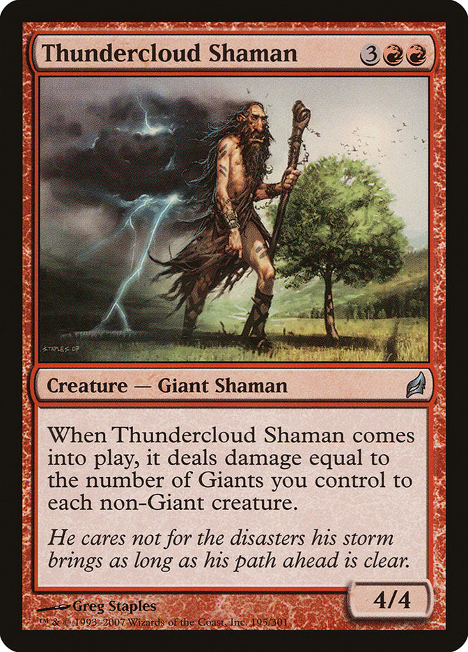 Thundercloud Shaman [Lorwyn] | Nerdhalla Games