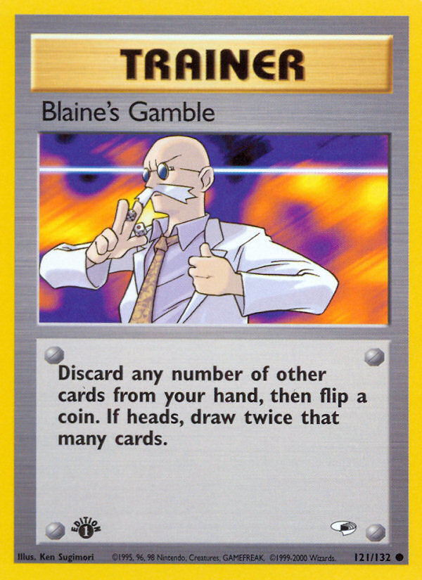 Blaine's Gamble (121/132) [Gym Heroes 1st Edition] | Nerdhalla Games