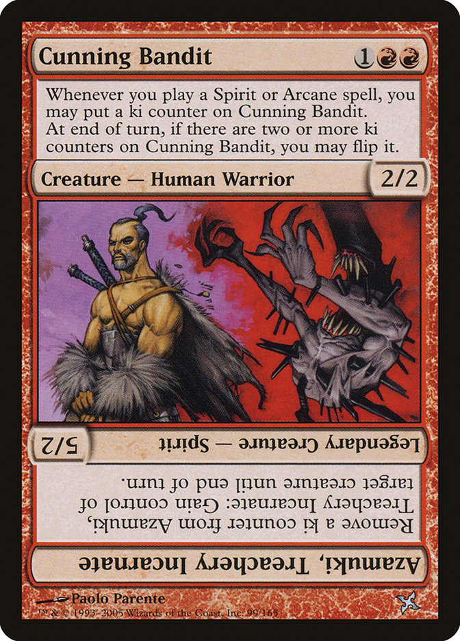 Cunning Bandit // Azamuki, Treachery Incarnate [Betrayers of Kamigawa] | Nerdhalla Games