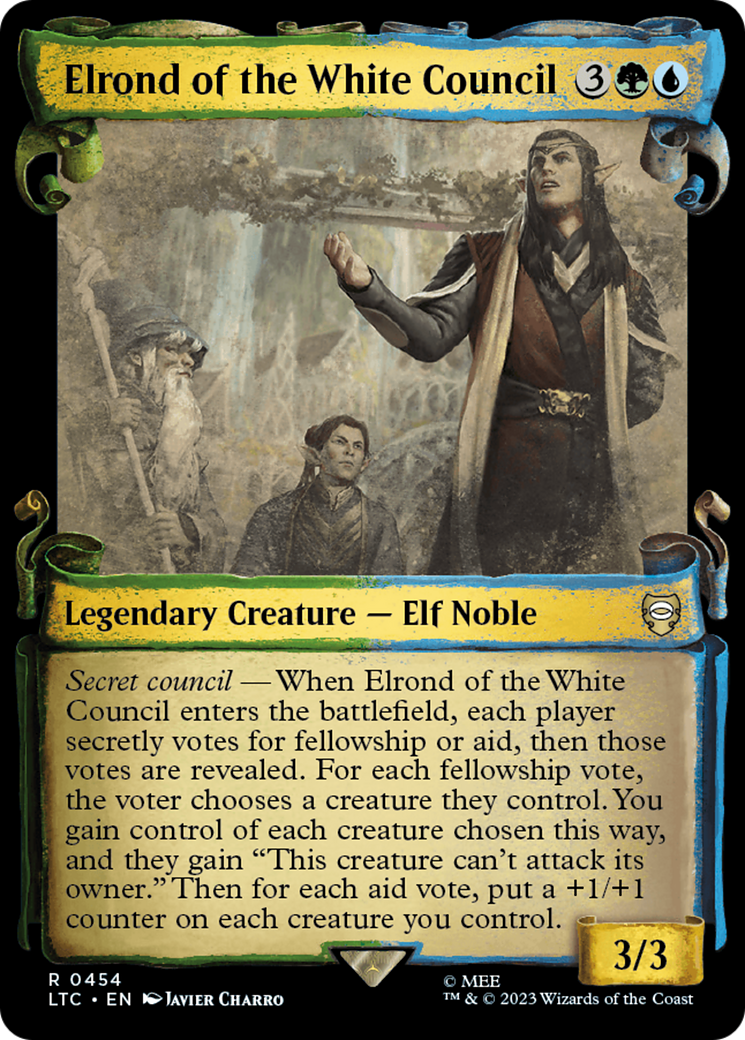 Elrond of the White Council [The Lord of the Rings: Tales of Middle-Earth Commander Showcase Scrolls] | Nerdhalla Games