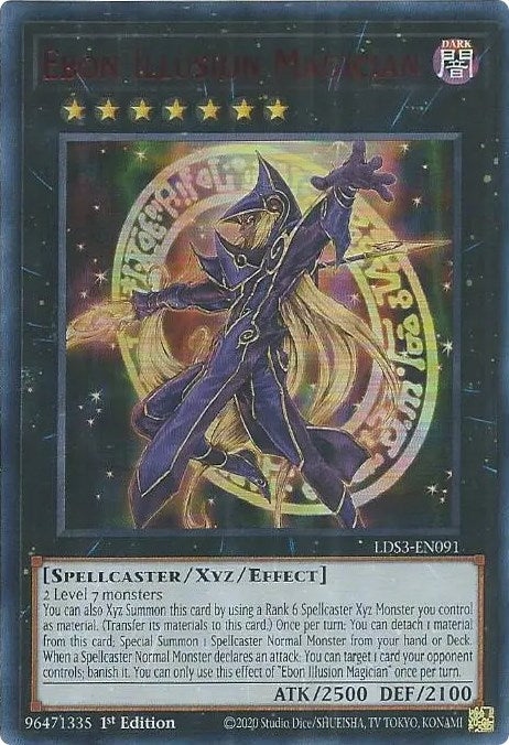 Ebon Illusion Magician (Red) [LDS3-EN091] Ultra Rare | Nerdhalla Games