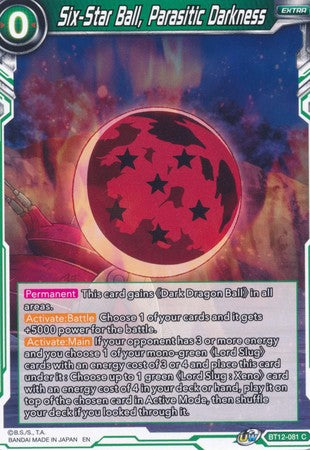 Six-Star Ball, Parasitic Darkness [BT12-081] | Nerdhalla Games