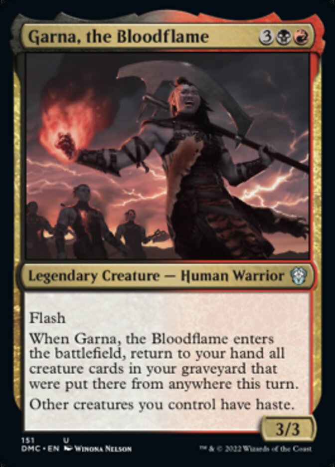 Garna, the Bloodflame [Dominaria United Commander] | Nerdhalla Games