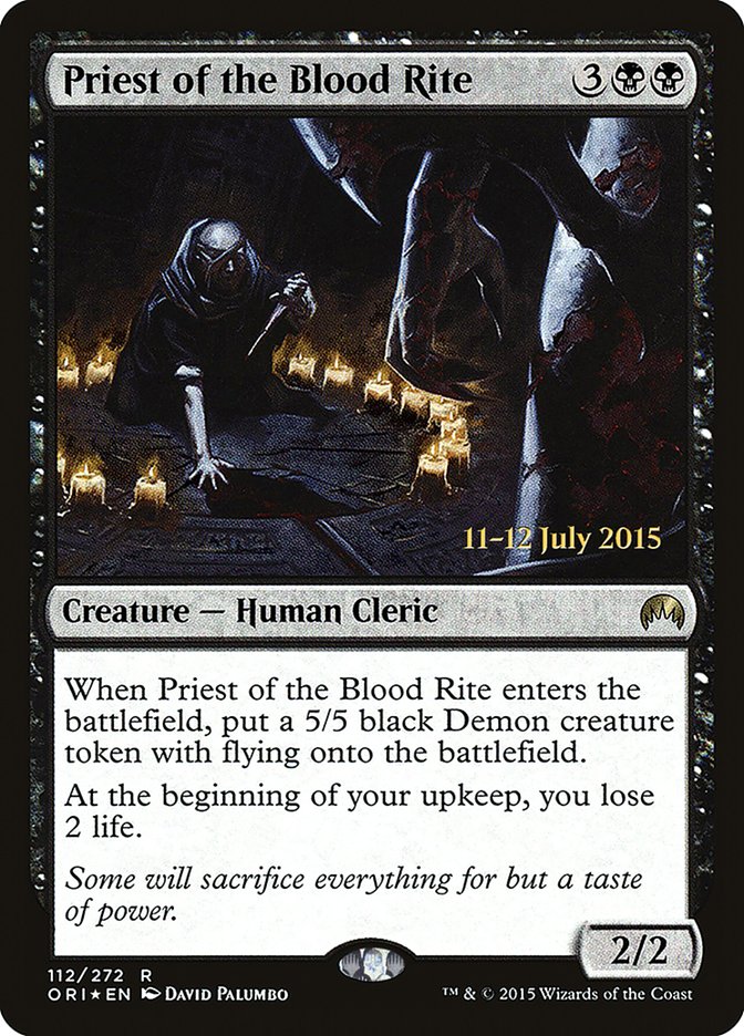 Priest of the Blood Rite [Magic Origins Prerelease Promos] | Nerdhalla Games