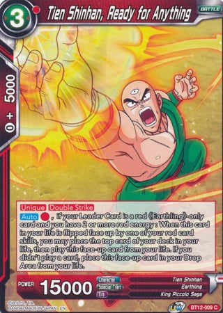 Tien Shinhan, Ready for Anything [BT12-009] | Nerdhalla Games