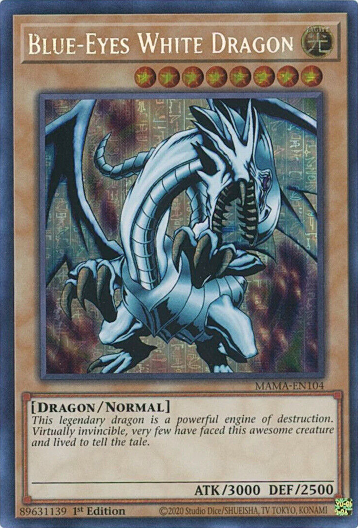 Blue-Eyes White Dragon [MAMA-EN104] Ultra Pharaoh's Rare | Nerdhalla Games