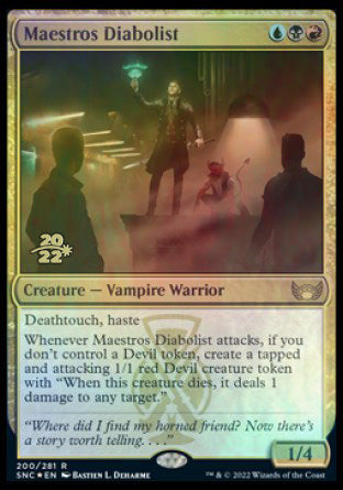 Maestros Diabolist [Streets of New Capenna Prerelease Promos] | Nerdhalla Games