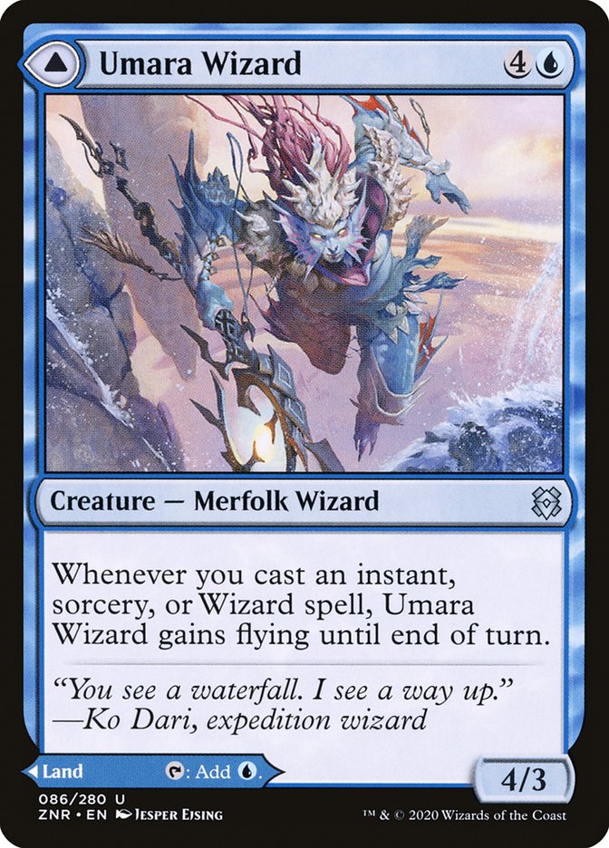 Umara Wizard // Umara Skyfalls [Zendikar Rising] | Nerdhalla Games