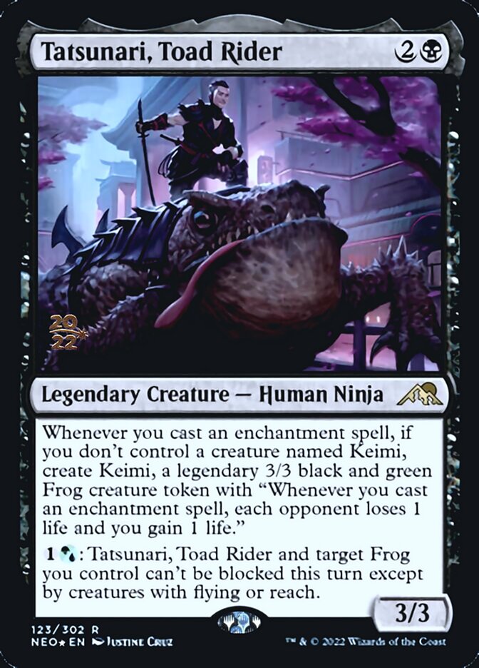 Tatsunari, Toad Rider [Kamigawa: Neon Dynasty Prerelease Promos] | Nerdhalla Games