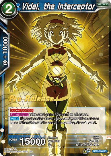 Videl, the Interceptor (BT16-034) [Realm of the Gods Prerelease Promos] | Nerdhalla Games