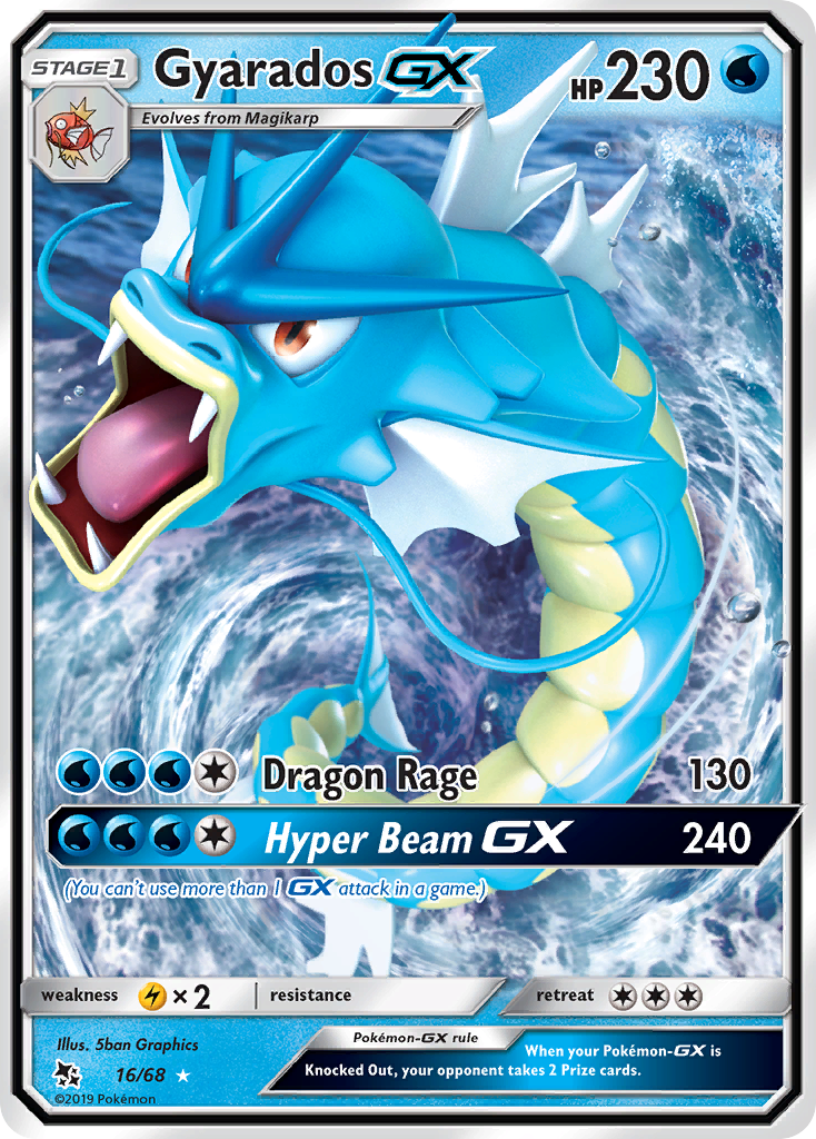 Gyarados GX (16/68) [Sun & Moon: Hidden Fates] | Nerdhalla Games