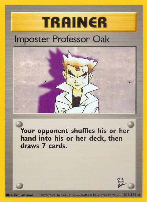 Imposter Professor Oak (102/130) [Base Set 2] | Nerdhalla Games