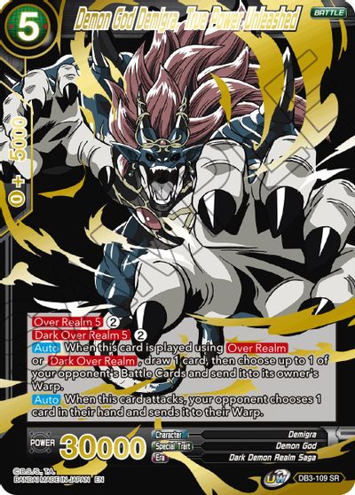 Demon God Demigra, True Power Unleashed (Alternate Art) (DB3-109) [Special Anniversary Set 2021] | Nerdhalla Games