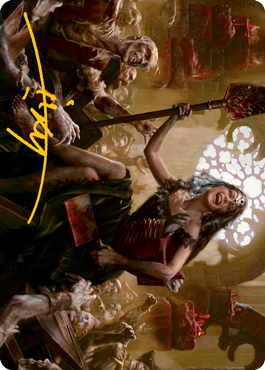 Gisa, Glorious Resurrector Art Card (Gold-Stamped Signature) [Innistrad: Midnight Hunt Art Series] | Nerdhalla Games