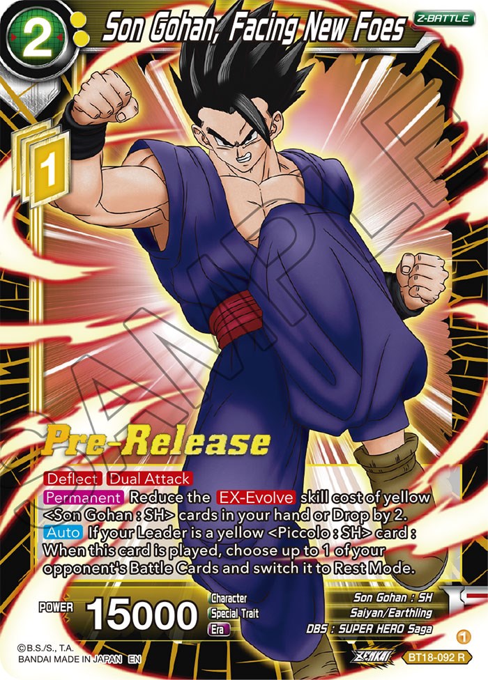 Son Gohan, Facing New Foes (BT18-092) [Dawn of the Z-Legends Prerelease Promos] | Nerdhalla Games