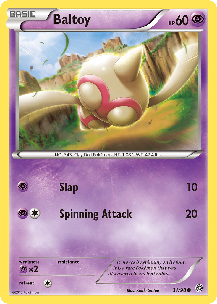 Baltoy (31/98) [XY: Ancient Origins] | Nerdhalla Games