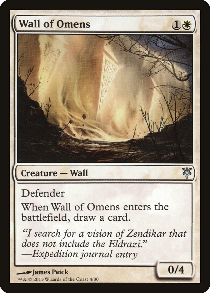 Wall of Omens [Duel Decks: Sorin vs. Tibalt] | Nerdhalla Games