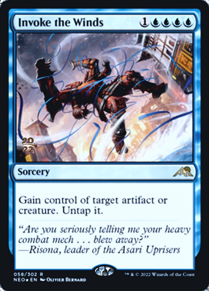 Invoke the Winds [Kamigawa: Neon Dynasty Prerelease Promos] | Nerdhalla Games