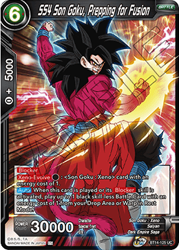 SS4 Son Goku, Prepping for Fusion (BT14-125) [Cross Spirits] | Nerdhalla Games