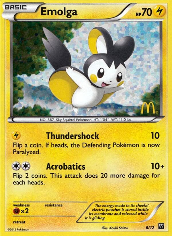 Emolga (6/12) [McDonald's Promos: 2012 Collection] | Nerdhalla Games