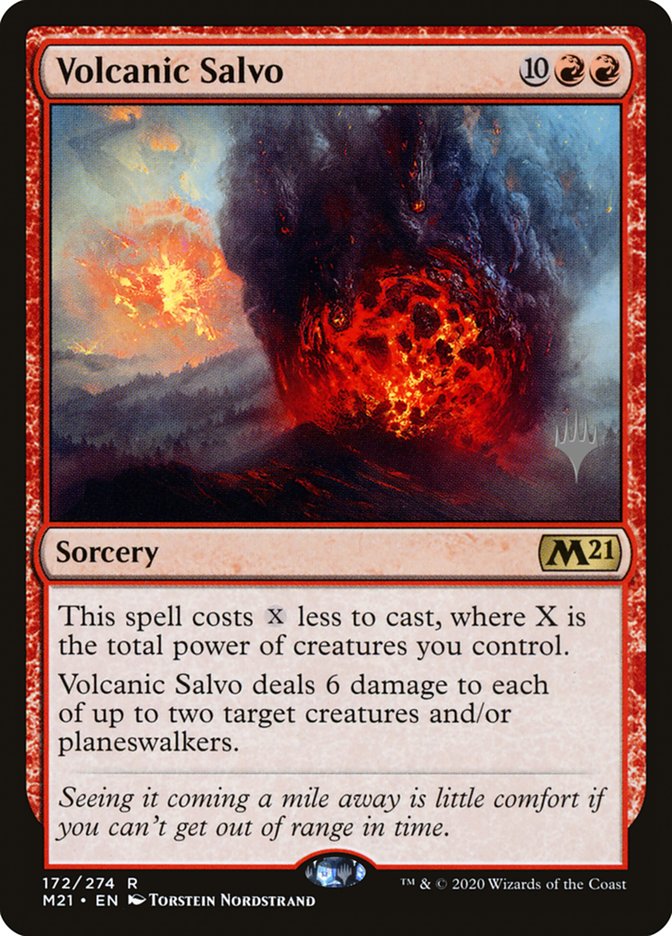 Volcanic Salvo (Promo Pack) [Core Set 2021 Promos] | Nerdhalla Games