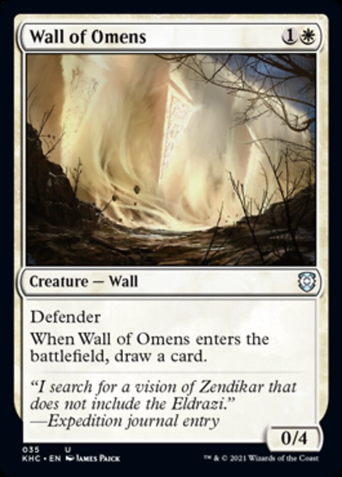 Wall of Omens [Kaldheim Commander] | Nerdhalla Games