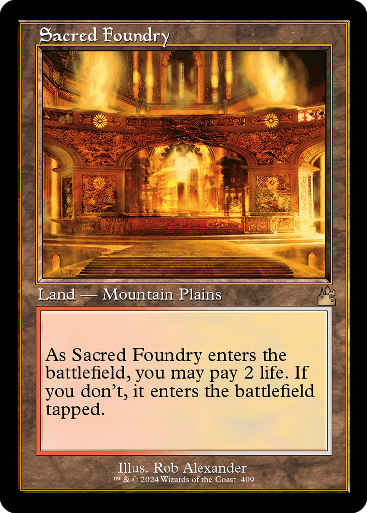 Sacred Foundry (Retro) [Ravnica Remastered] | Nerdhalla Games