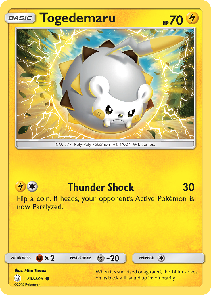 Togedemaru (74/236) [Sun & Moon: Cosmic Eclipse] | Nerdhalla Games