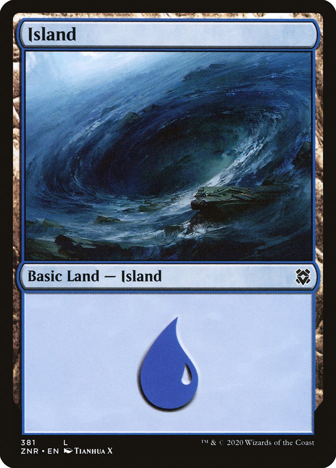 Island (381) [Zendikar Rising] | Nerdhalla Games