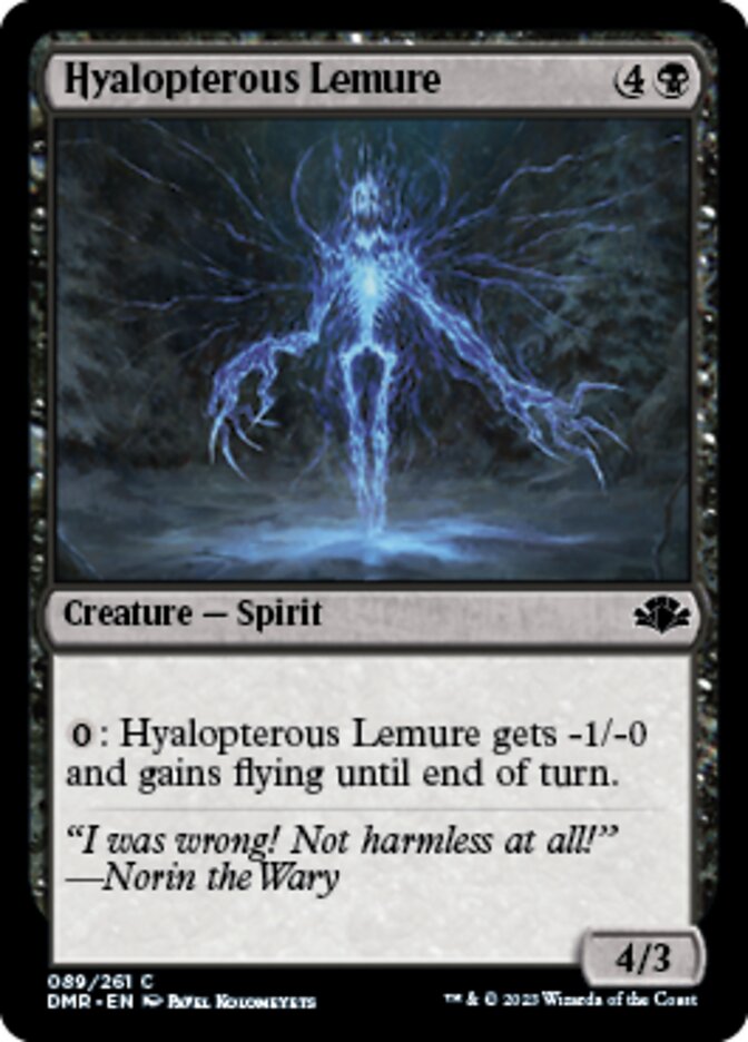 Hyalopterous Lemure [Dominaria Remastered] | Nerdhalla Games