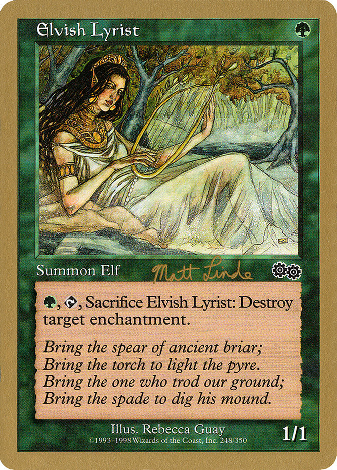 Elvish Lyrist (Matt Linde) [World Championship Decks 1999] | Nerdhalla Games