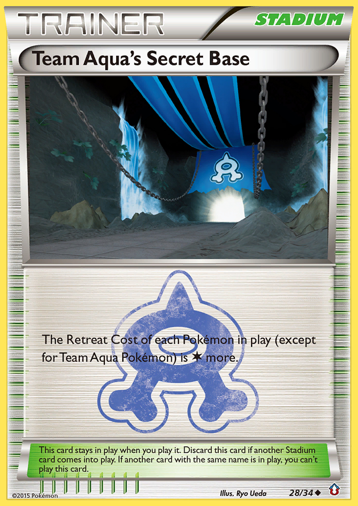 Team Aqua's Secret Base (28/34) [XY: Double Crisis] | Nerdhalla Games