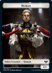 Human (001) // Human (010) Double-sided Token [Innistrad: Crimson Vow Tokens] | Nerdhalla Games