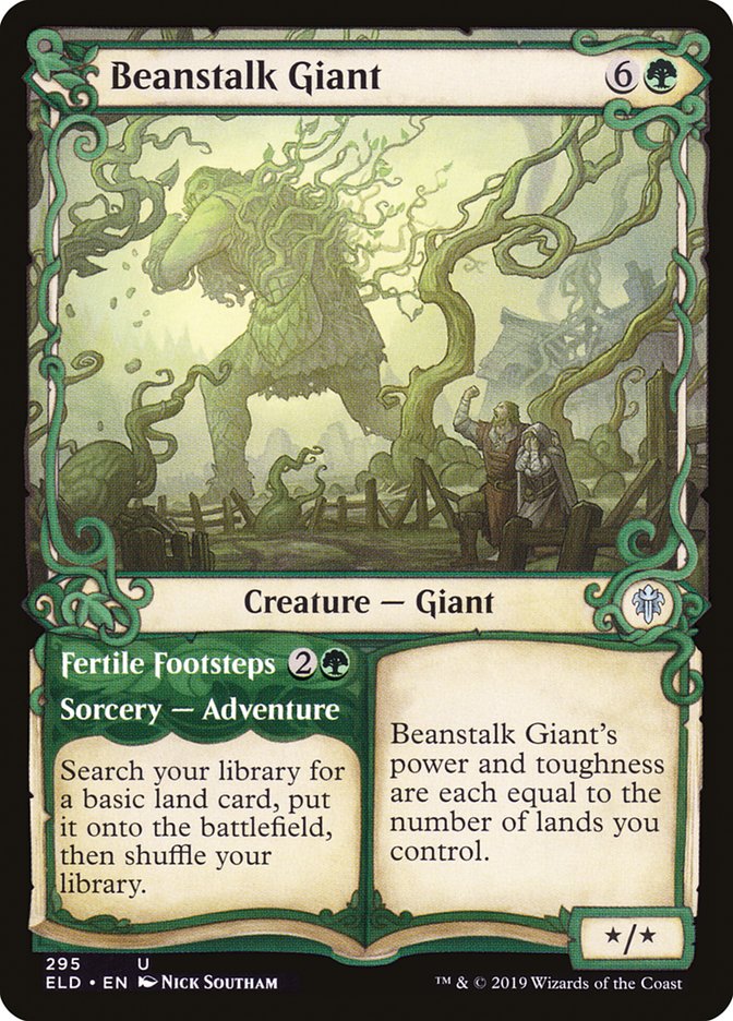 Beanstalk Giant // Fertile Footsteps (Showcase) [Throne of Eldraine] | Nerdhalla Games