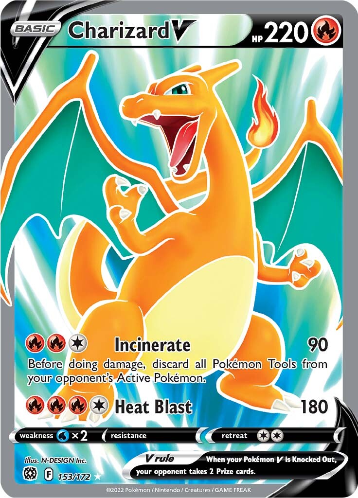 Charizard V (153/172) [Sword & Shield: Brilliant Stars] | Nerdhalla Games