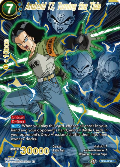 Android 17, Turning the Tide (Alternate Art) [DB2-036_R] | Nerdhalla Games