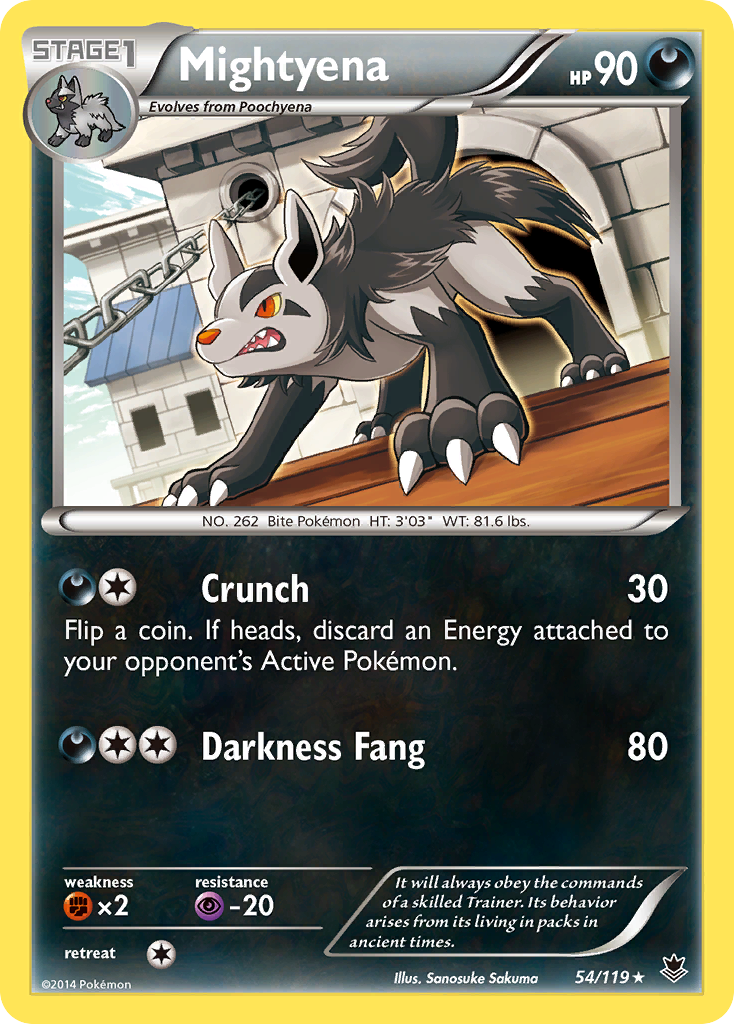 Mightyena (54/119) [XY: Phantom Forces] | Nerdhalla Games