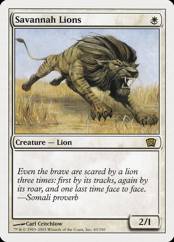 Savannah Lions [Eighth Edition] | Nerdhalla Games