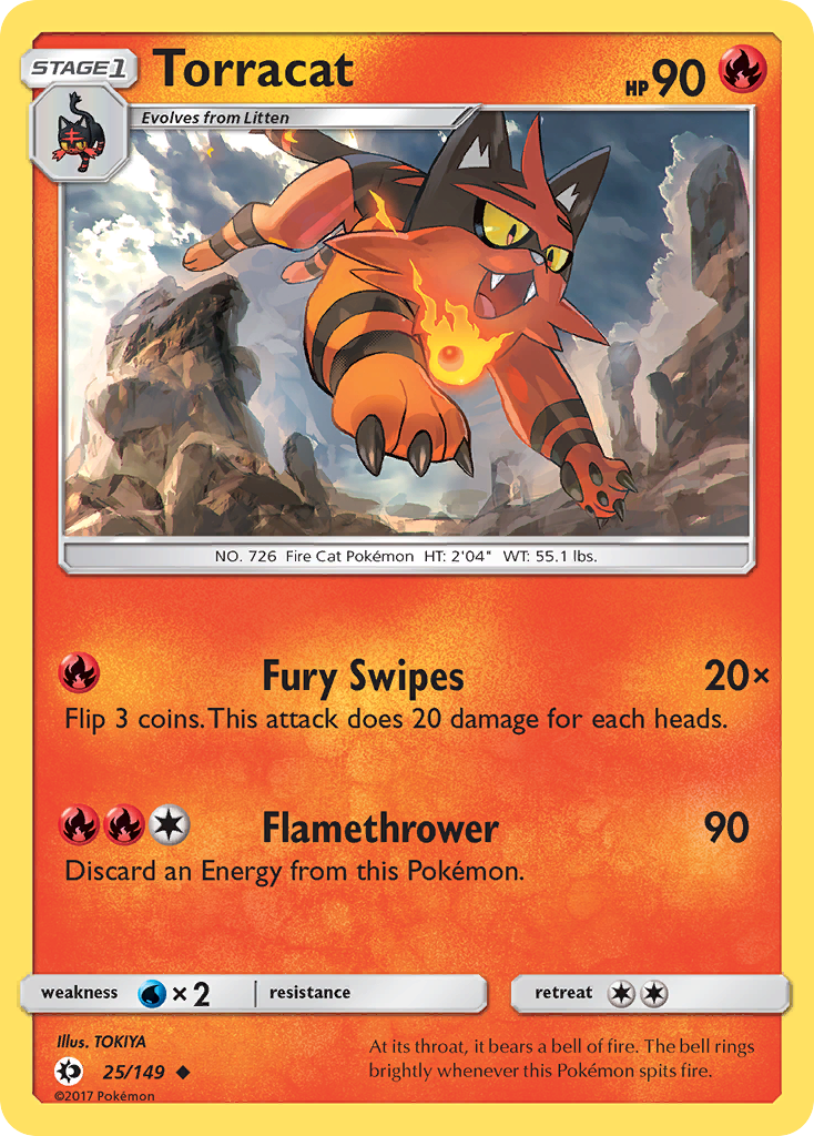 Torracat (25/149) [Sun & Moon: Base Set] | Nerdhalla Games