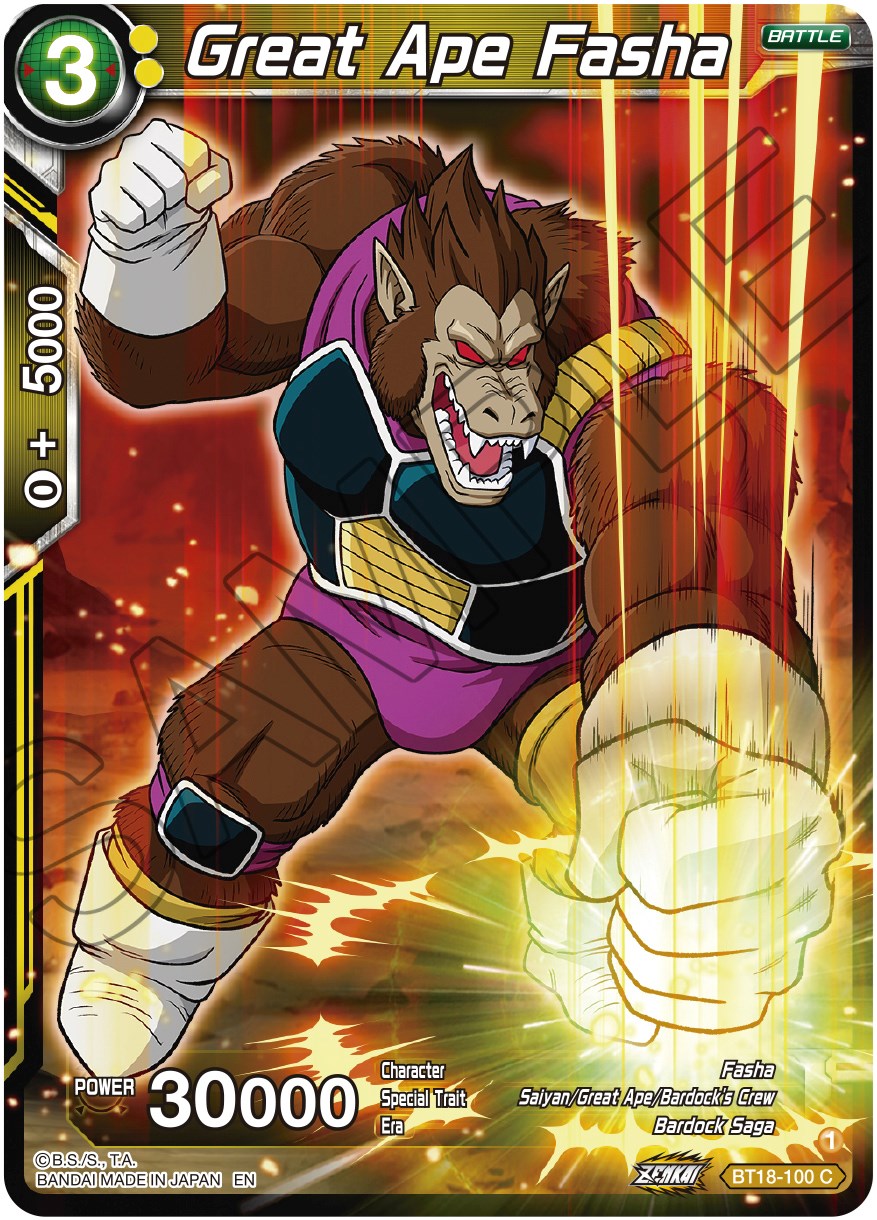 Great Ape Fasha (BT18-100) [Dawn of the Z-Legends] | Nerdhalla Games