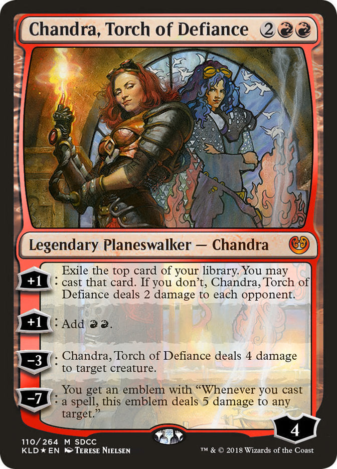 Chandra, Torch of Defiance [San Diego Comic-Con 2018] | Nerdhalla Games