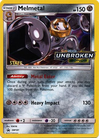 Melmetal (SM181) (Staff Prerelease Promo) [Sun & Moon: Black Star Promos] | Nerdhalla Games