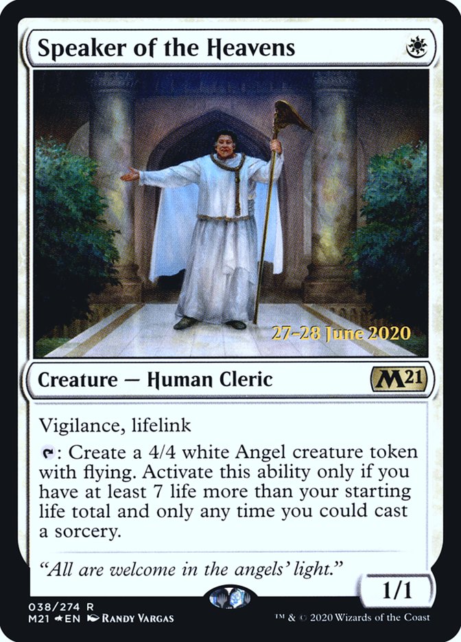 Speaker of the Heavens  [Core Set 2021 Prerelease Promos] | Nerdhalla Games