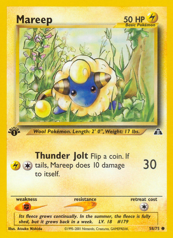 Mareep (58/75) [Neo Discovery 1st Edition] | Nerdhalla Games